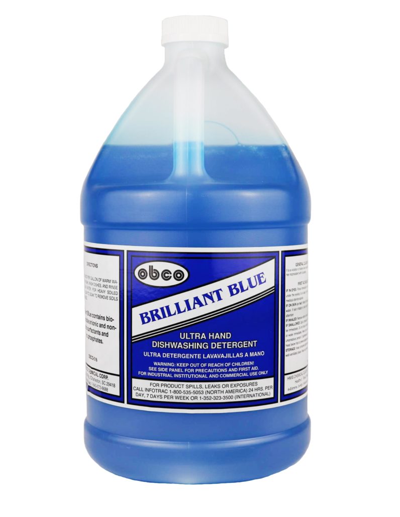 Brilliant Blue Dish Detergent - OBCO Chemical Corporation - Janitorial ...